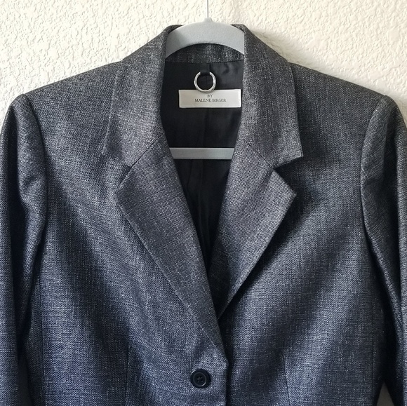 Malene Birger gray cropped jacket blazer size 8 - Picture 2 of 8